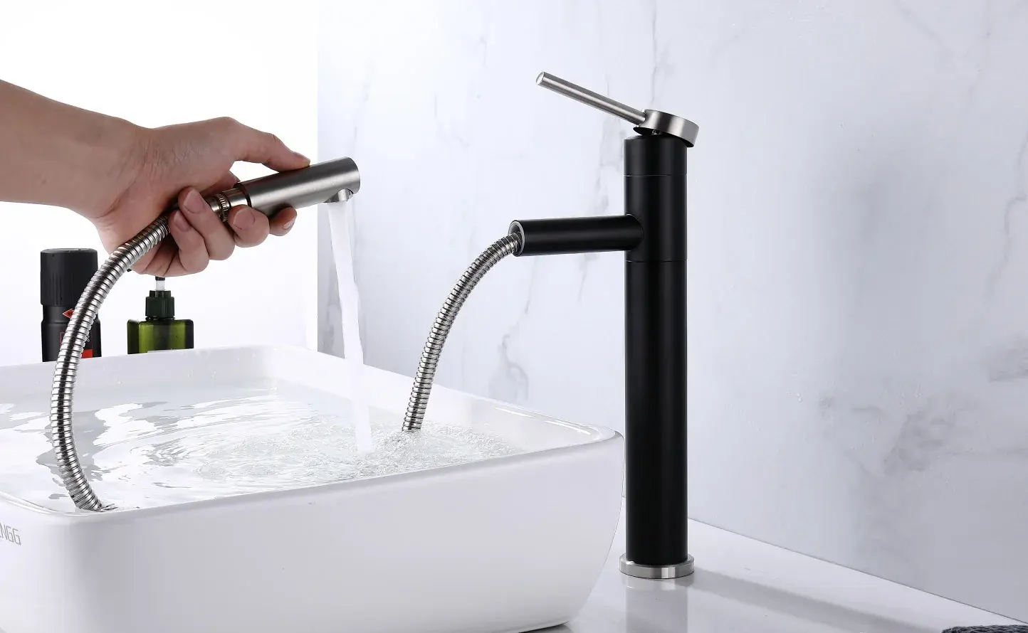 Contemporary basin mixer