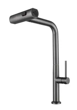 HB-BP05-SS brushed pull-out kitchen mixer